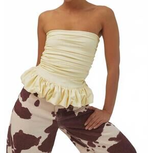 NEW SIXXTA midi panettone top in butter